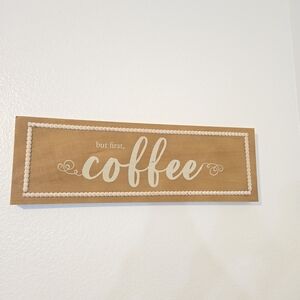 Hobby Lobby Tan and White Coffee Sign